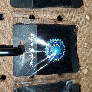 Blue Pearl's with Darker Blue around Snap 20mm